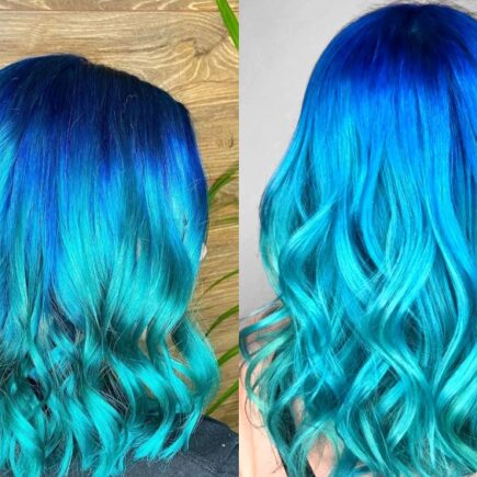 Cómo teñir el cabello de azul