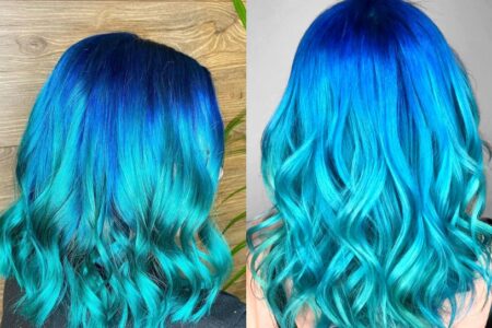 Cómo teñir el cabello de azul