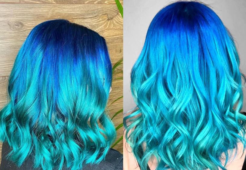 Cómo teñir el cabello de azul