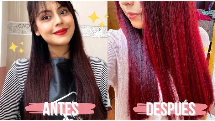 Cómo teñirte el cabello negro de rojo