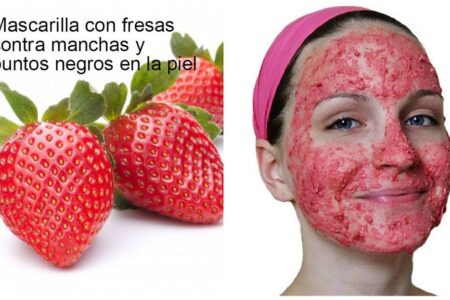 Mascarilla De Fresa Para El Acné y Las Arrugas